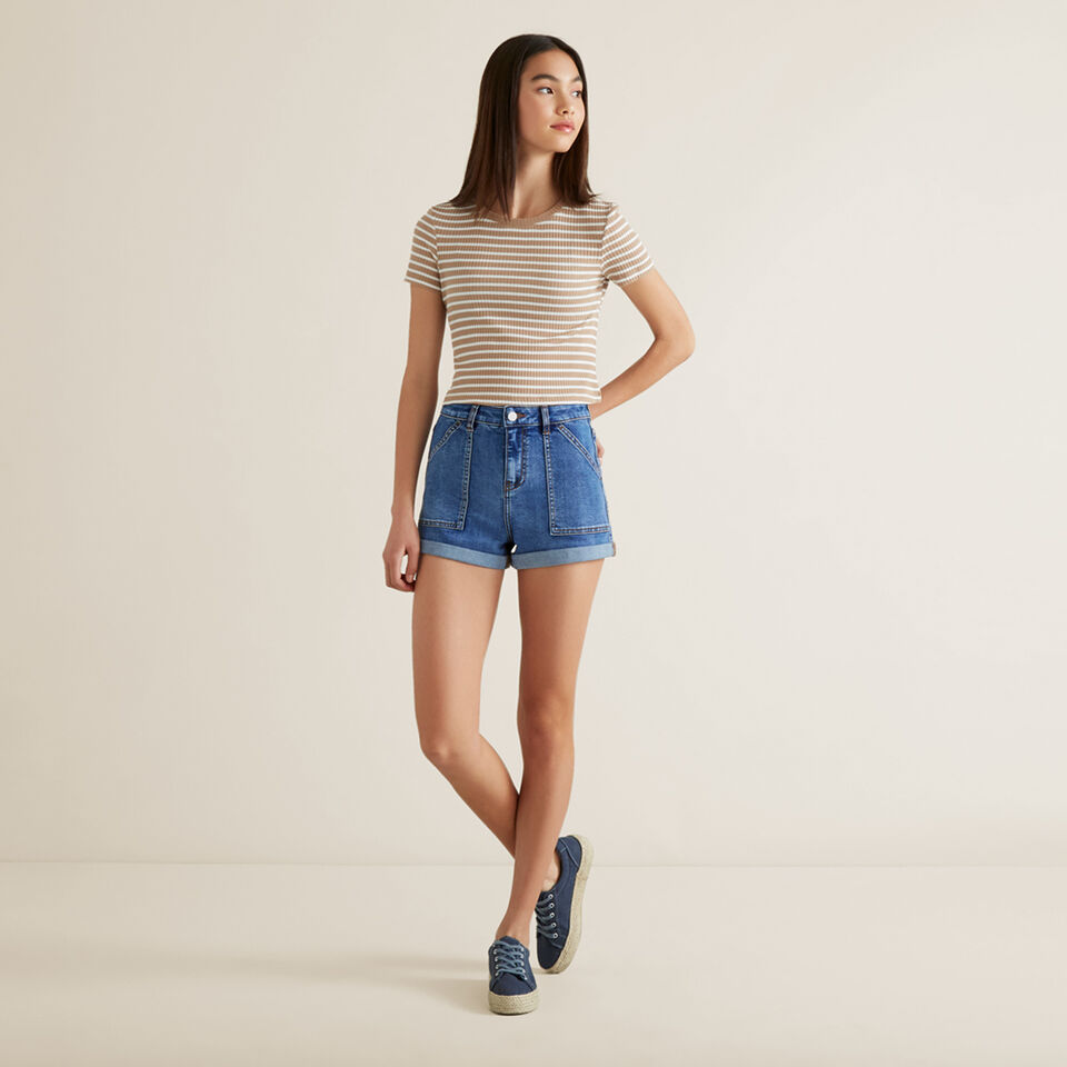 Utility Denim Short  