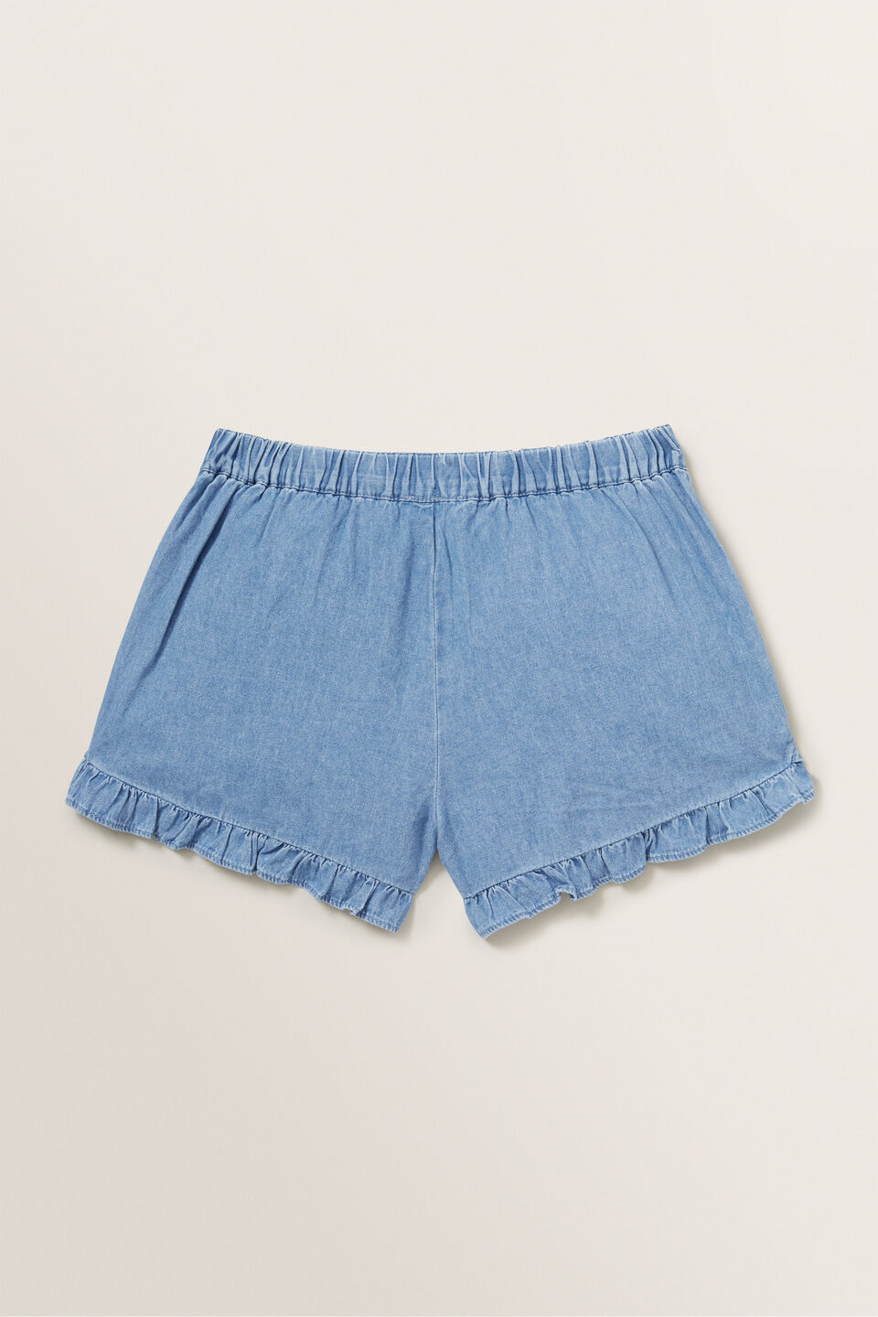 Chambray Frill Short  