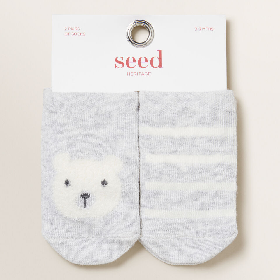 Bear 2 Pair Socks  