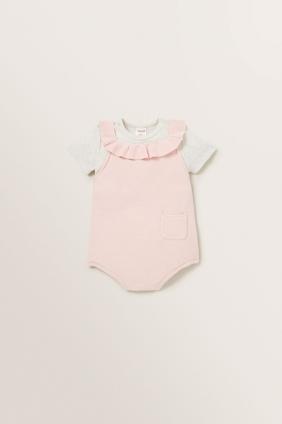 Frill Knitted Onesie  