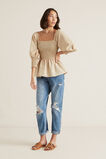 Pretty Shirred Top    hi-res