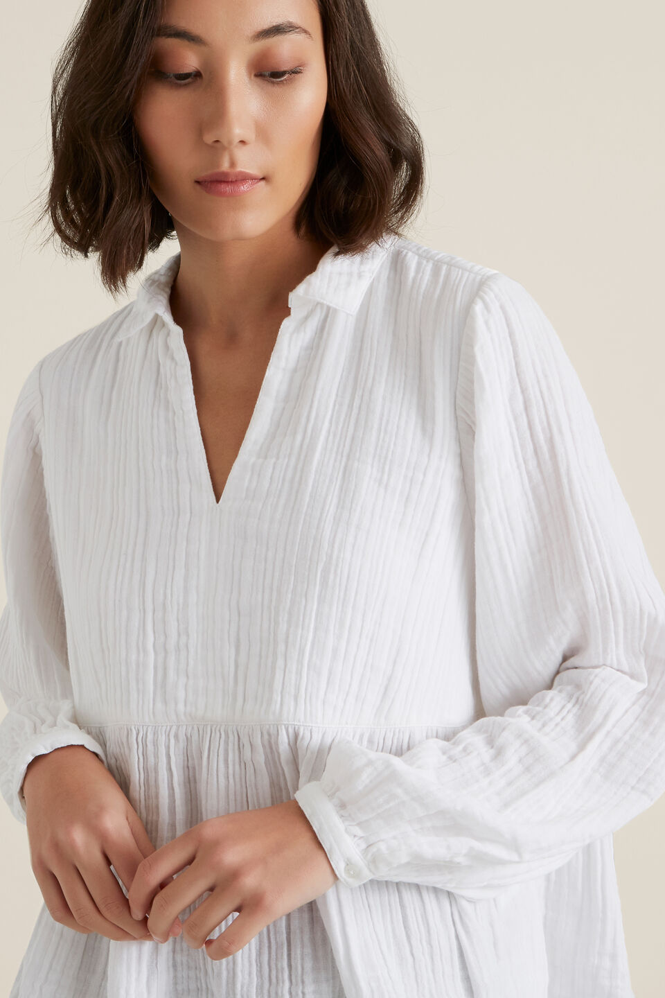 Textured Flowy Blouse  