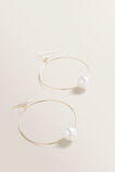 Simple Pearl Hoops  9  hi-res