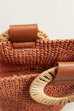 Rattan Handle Woven Tote    hi-res