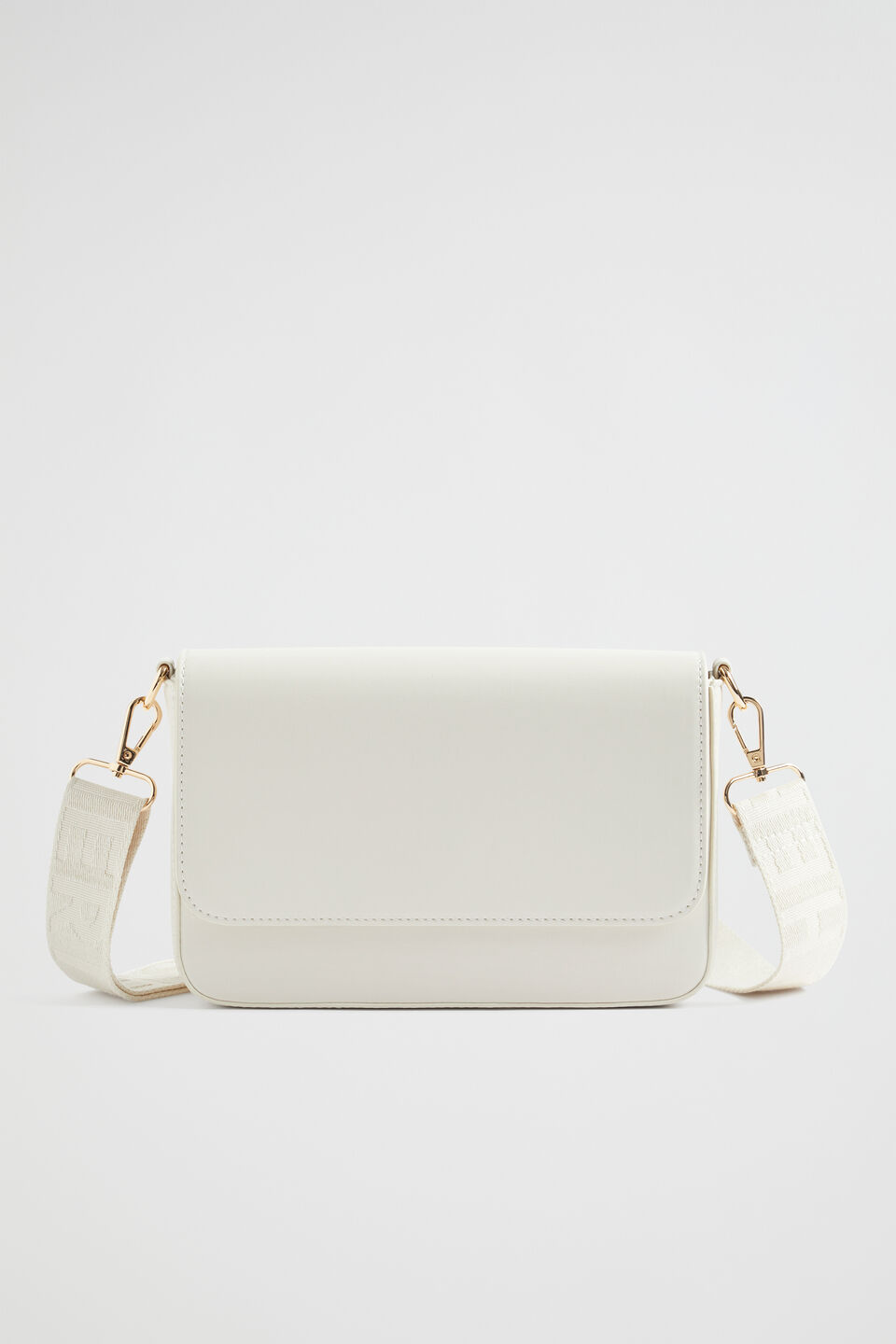 Logo Crossbody Bag  Bone