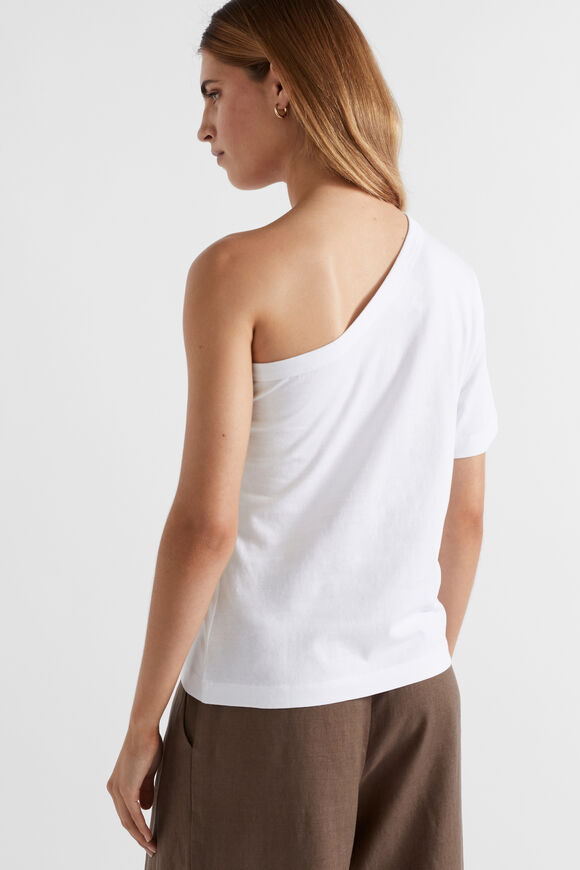 One Shoulder Boxy Tee  Whisper White  hi-res