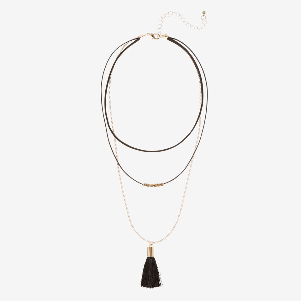 Tassel Bead Choker  