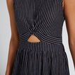 Stripe Knot Front Dress    hi-res