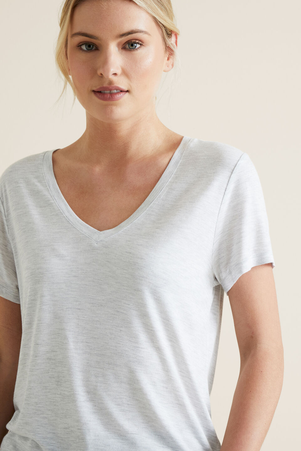 Core V Neck Drapey Tee  