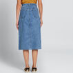 Longline Denim Skirt    hi-res