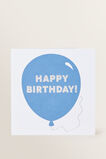 Large Blue Balloon Card    hi-res