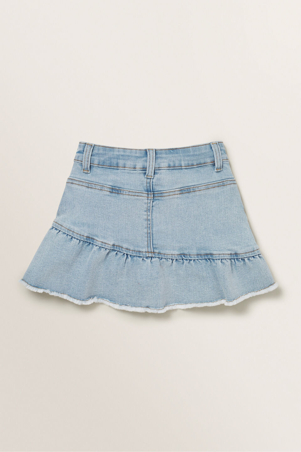 Denim Frill Skirt  