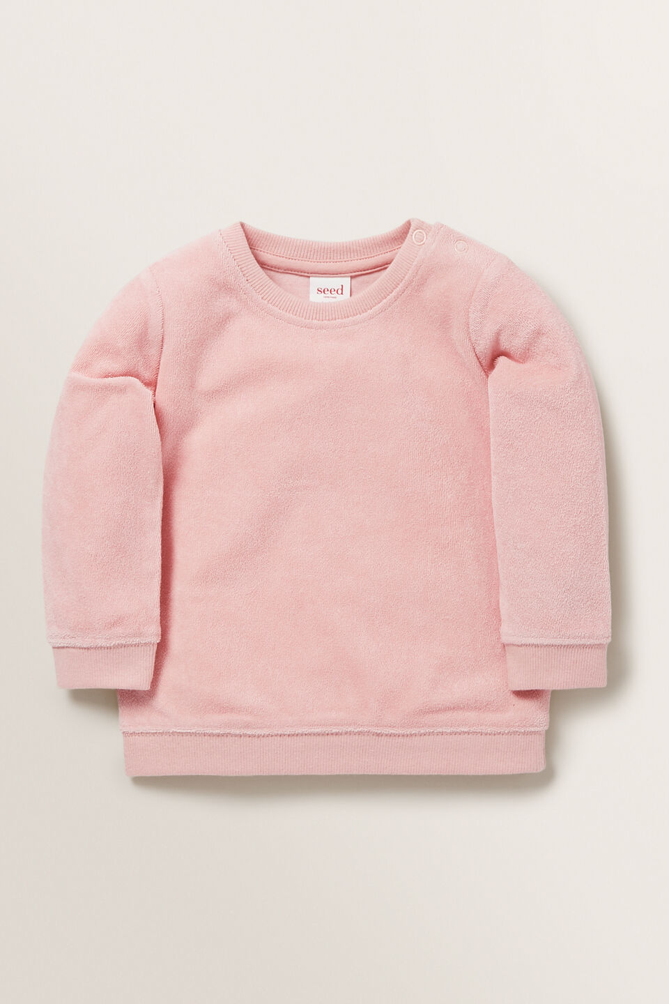 Terry Towelling Windcheater  Dusty Rose