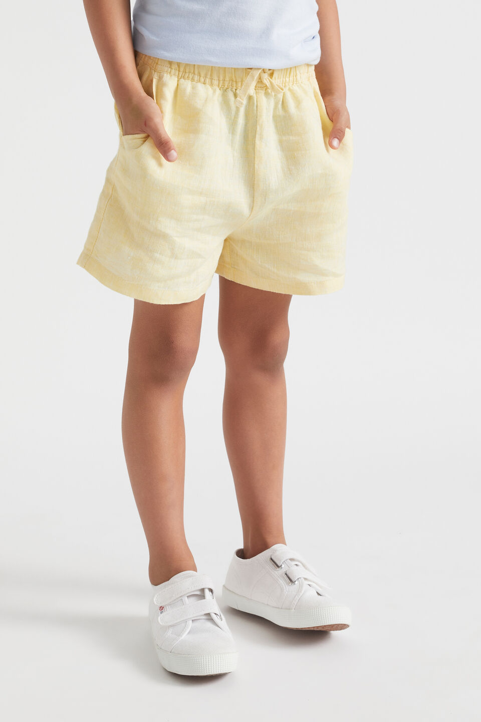 Easy Linen Short  Lemon