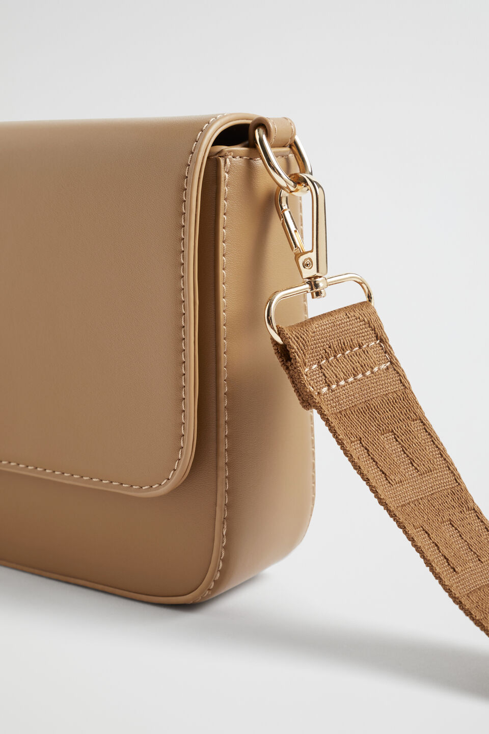 Logo Crossbody Bag  Cashew