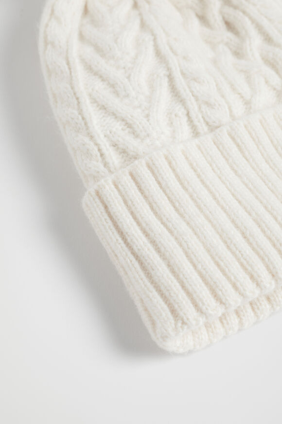 Cable Knit Beanie  Canvas  hi-res