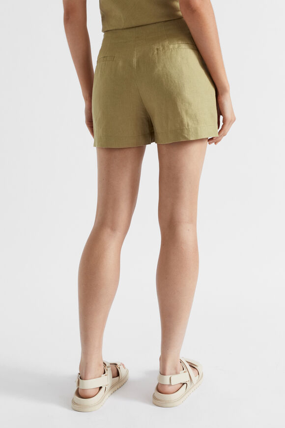 Core Linen Waisted Short  Pistachio  hi-res