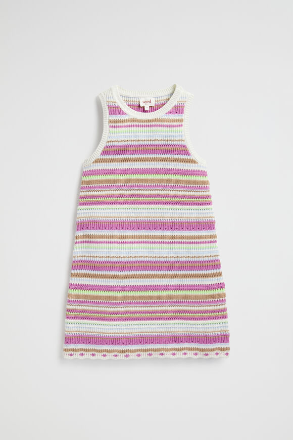 Crochet Knit Dress  Multi  hi-res