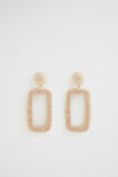 Rectangle Wrapped Earring  Soft Wheat  hi-res