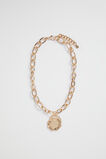Coin Charm Necklace  Gold  hi-res