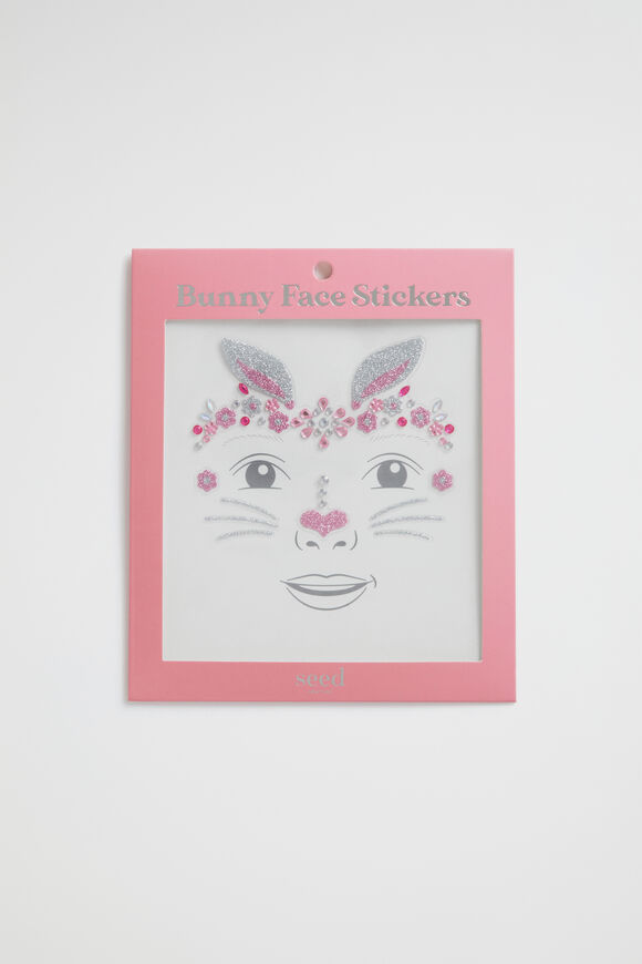 Bunny Face Sticker  Multi  hi-res