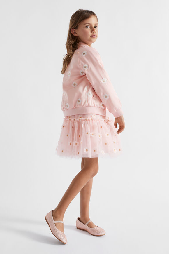 Daisy Embroidered Jacket  Dusty Rose  hi-res