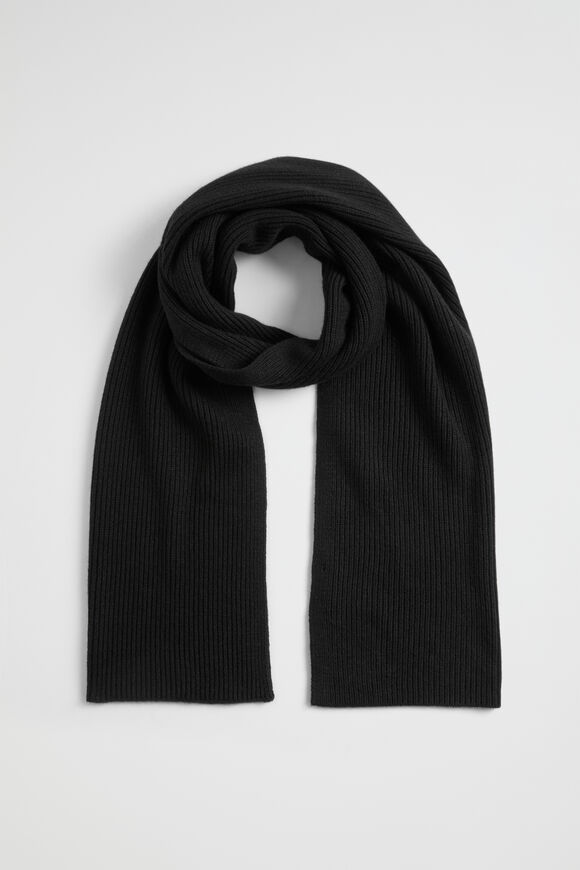 Rib Knit Scarf  Midnight  hi-res