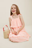 Tiered Frill Dress  Dusty Rose  hi-res