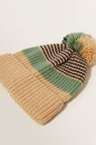 Stripe Knit Beanie  Multi  hi-res