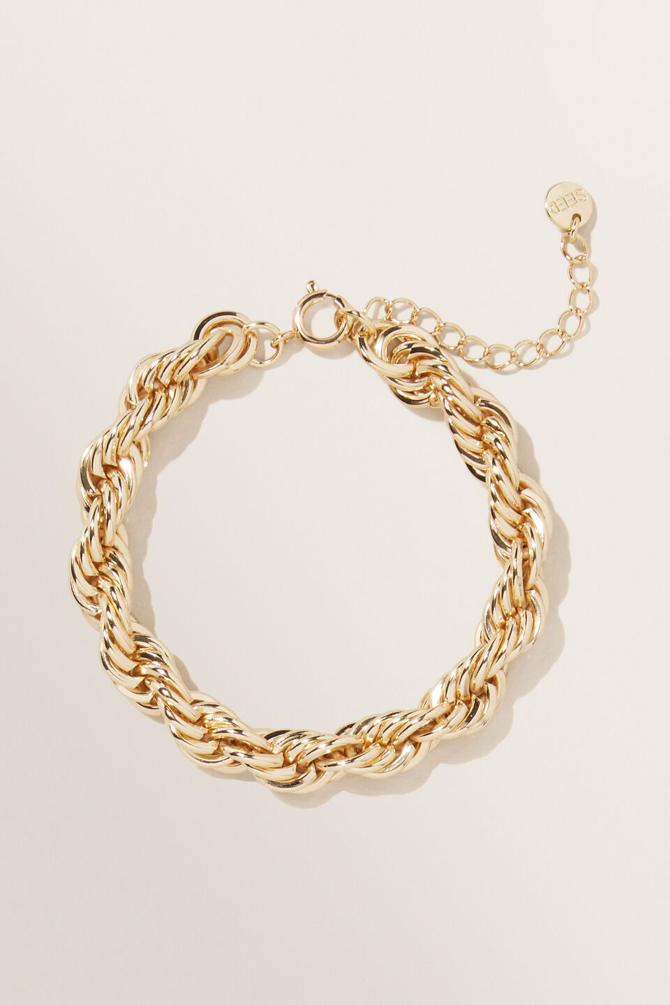Chunky Rope Chain Bracelet  Gold