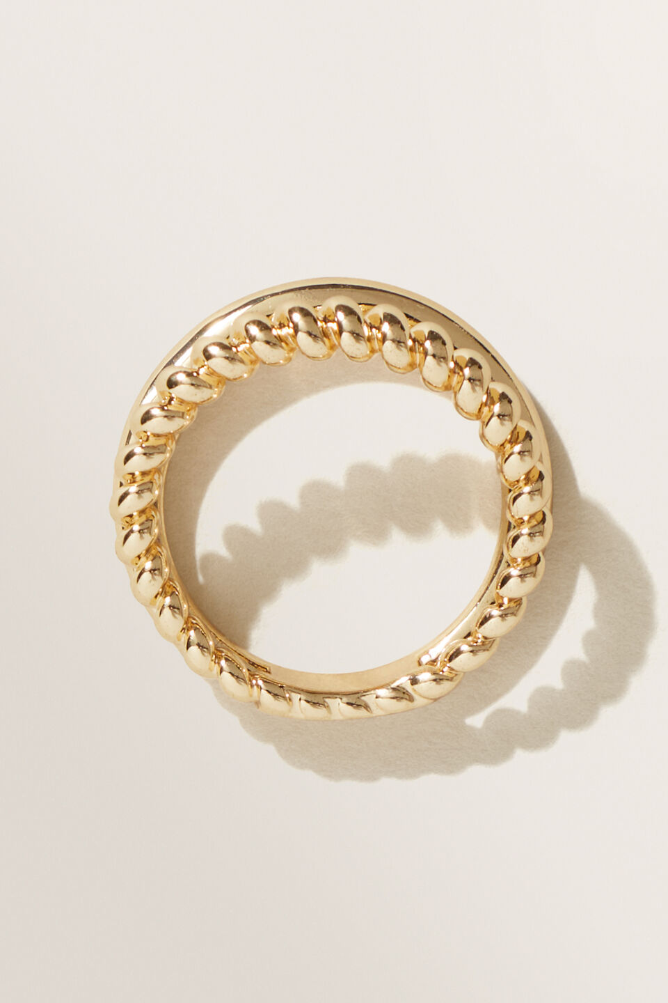 Twisted Duo Ring  Gold