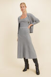 Knit Flared Skirt  Mid Grey Marle  hi-res