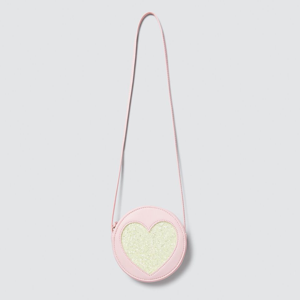 Glitter Heart Circle Bag  