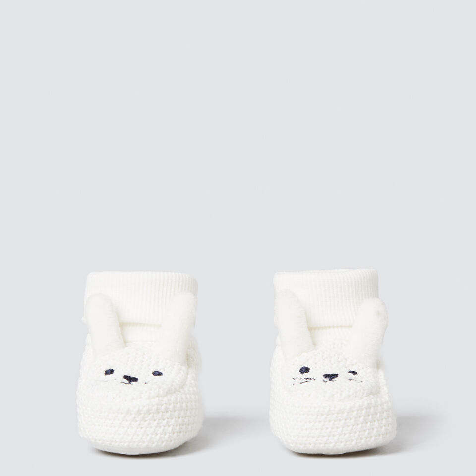 Knitted Bunny Booties  