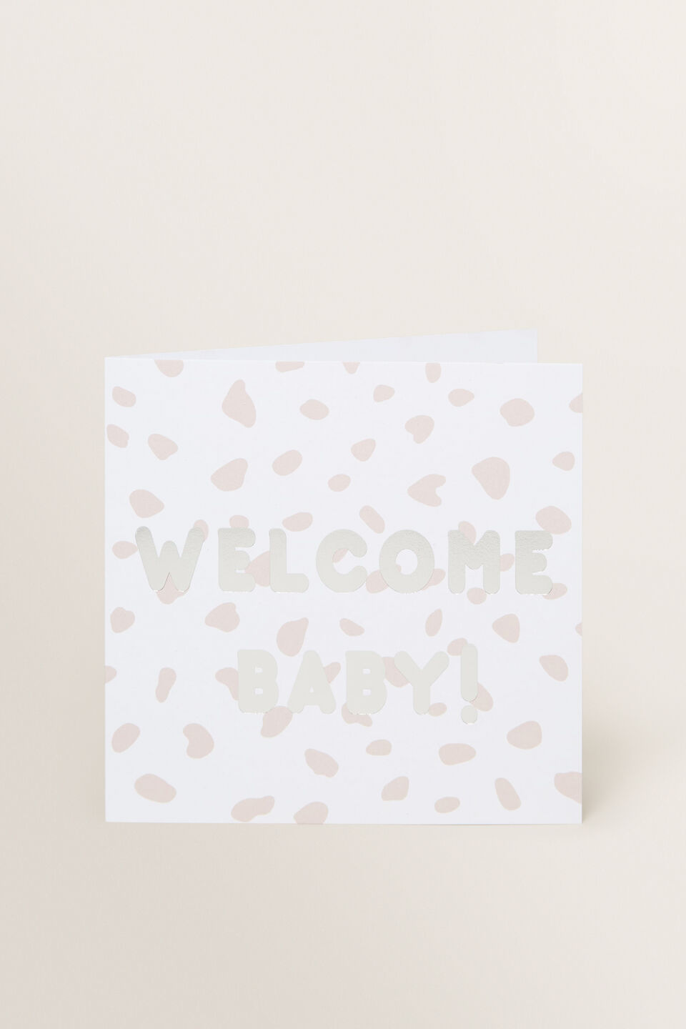 Large Welcome Baby Card  Multi