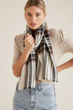 Pleated Check Scarf    hi-res