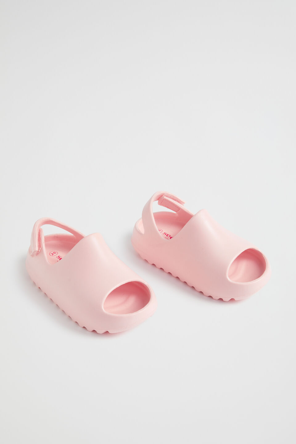 Moulded Slide with Strap  Dusty Rose