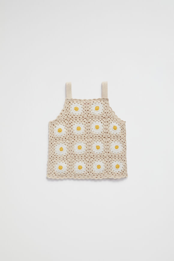 Crochet Daisy Cami  Sunshine Yellow  hi-res