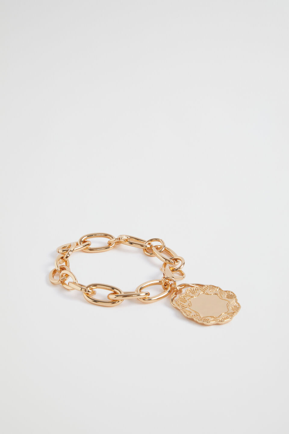 Coin Charm Bracelet  Gold