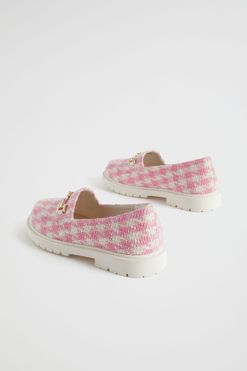 Houndstooth Loafer  Peach