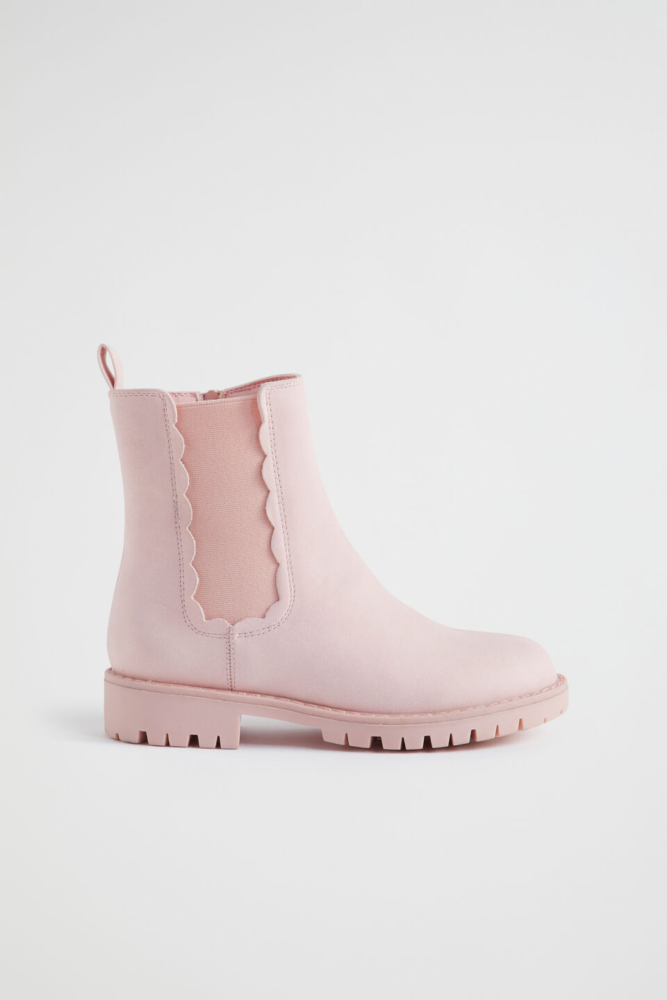Scallop Gusset Boot  Dusty Rose