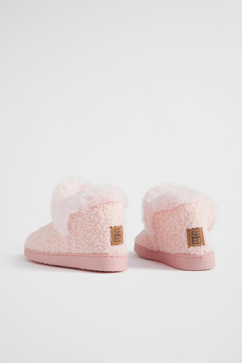 Fluffy House Boot  Dusty Rose