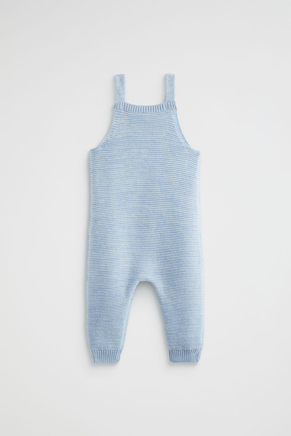 Purl Knit Overall  Powder Blue