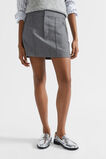 Pintuck Mini Suit Skirt  Wolf Marle  hi-res