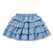 Chambray Ruffle Skirt    hi-res