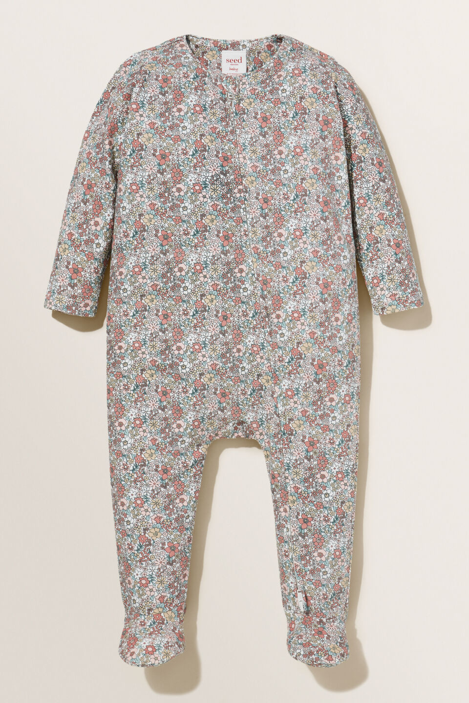 Floral Footed Jumpsuit  Canvas