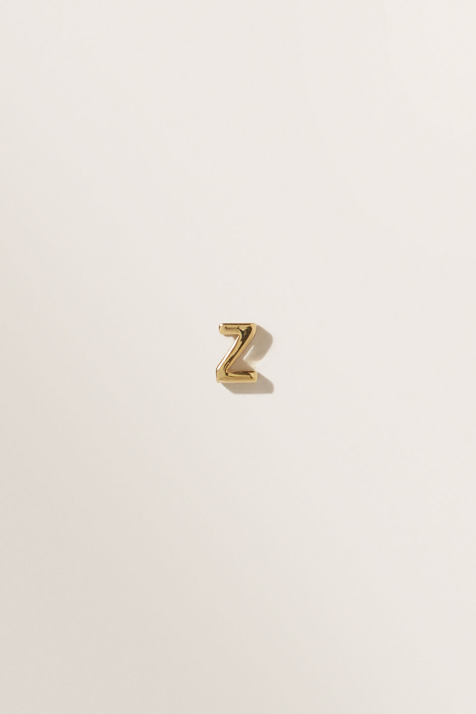 Gold Initial Charm  Z
