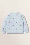 Floral Embroidered Sweater  Baby Blue  hi-res