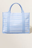 Knitted Stripe Tote  Clear Sky Multi  hi-res