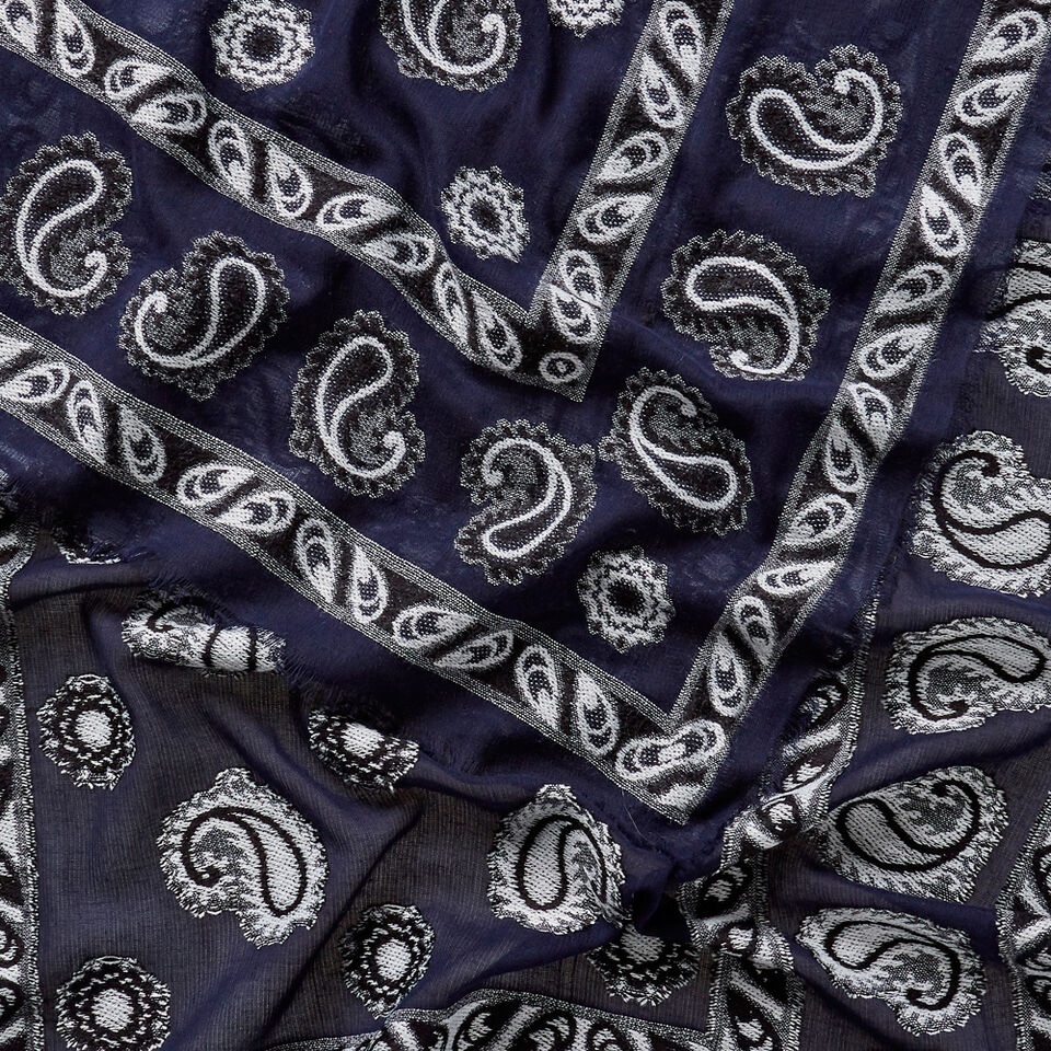 Textured Paisley Scarf  